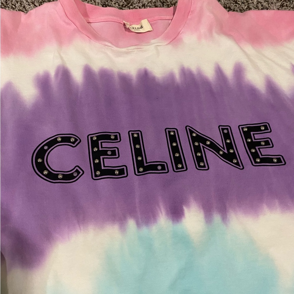 Trade! AUTHENTIC TIE-DYE CELINE SHIRT - Picture 13 of 14
